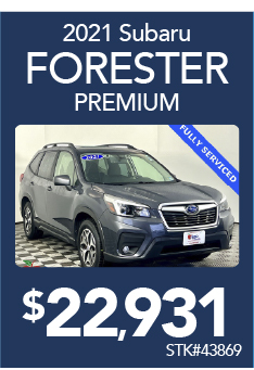 2021 Subaru Forester Premium Stk#43869 $22,931