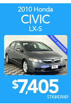 2010 Honda Civic LX-SStk#43949$7,405
