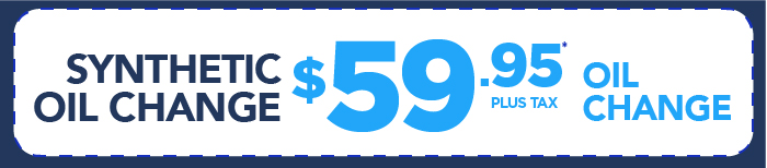 Synthetic Oil Change $59.95 oil change 
