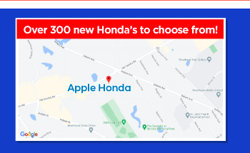 Over 300 new Honda's to choose from!